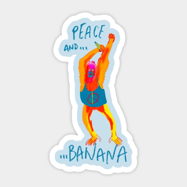 Peace Sticker by Giulia_Balducci_Illustration